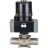 Кран шаровой BV3232P(3pc)-FP-W-ISO-H LONG Ду15 Ру63 полнопроходной, под приварку, корпус - нержавеющая сталь SS316, уплотнение - PTFE, с электроприводом четвертьоборотным QTSA-N-003EM-O0-220VAC с пружинным возвратом в Перми