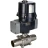 Кран шаровой BV3232P(3pc)-FP-W-ISO-H LONG Ду15 Ру63 полнопроходной, под приварку, корпус - нержавеющая сталь SS316, уплотнение - PTFE, с электроприводом четвертьоборотным QTSA-N-003EM-O0-220VAC с пружинным возвратом в Перми