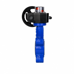 Затвор дисковый поворотный WBV1616E-2W-Fb-H Ду125 Ру16 LUG межфланцевый, корпус - чугун QT450, диск - чугун QT450, уплотнение - EPDM, с редуктором HGB RQN1-180Z