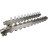 Коллекторная группа GC4-31-11 1″ Ду25 Ру10 отводов — 11, в сборе с терморегулирующими клапанами и запорно-балансировочными клапанами, дренажным краном и воздухоотводчиком, с заглушками, без переходников, корпус - нержавеющая сталь AISI 304 в Перми