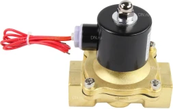 Клапан электромагнитный VS100-NT-NC-220VAC 1″ Ду25 Ру10, соленоидный двухходовой, корпус - латунь, уплотнение - NBR, резьбовой, нормально-закрытый, прямого действия, катушка - 220В