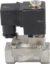 Клапан электромагнитный VS431-NT-NC-24VDC 1/2″ Ду15 Ру16, соленоидный двухходовой, корпус - нержавеющая сталь 304, уплотнение - NBR, резьбовой, нормально-закрытый, пилотный, катушка - 24В