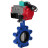 Затвор дисковый поворотный WBV1631E-2W-Fb-H Ду50 Ру16 LUG корпус - чугун QT450, диск - нержавеющая сталь 304, уплотнение - EPDM, с пневмоприводом PA-DA-065, пневмораспределителем 4M310-08 DC24V и магнитным переключателем ALS200D в Перми