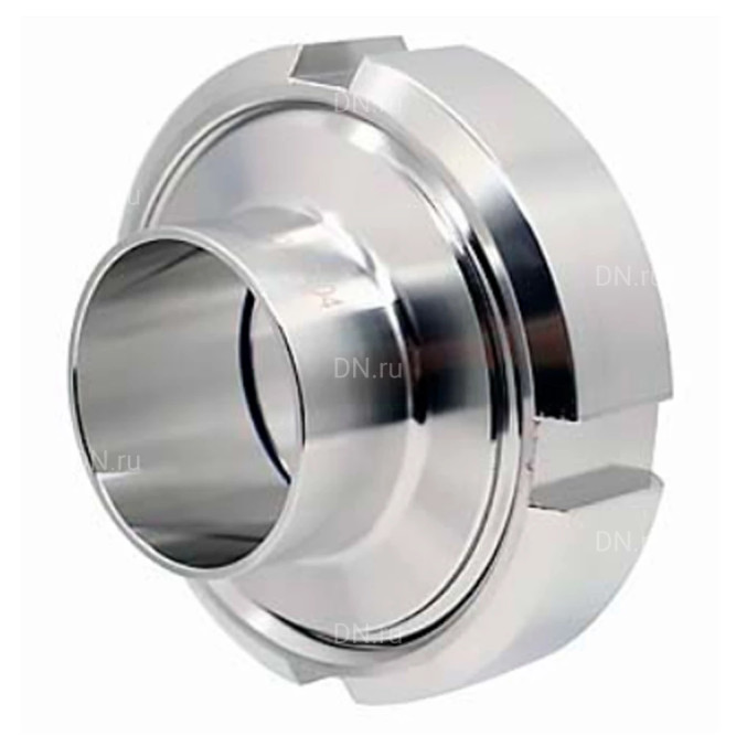 Муфта молочная в сборе CM-31-S Ду32 Ру10 под приварку, корпус - пищевая нержавеющая сталь AISI 304, уплотнение - Silicon в Перми