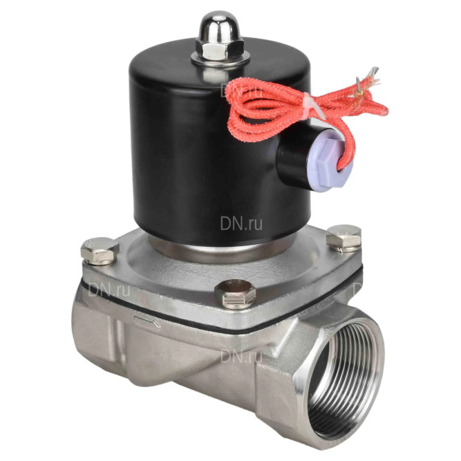 Клапан электромагнитный VS131-NT-NC-24VAC 3/4″ Ду20 Ру10 прямого действия двухходовой, корпус - сталь нержавеющая 304, присоединение - внутренняя резьба, уплотнение - NBR, нормально-закрытый, катушка - 24 В AC в Перми