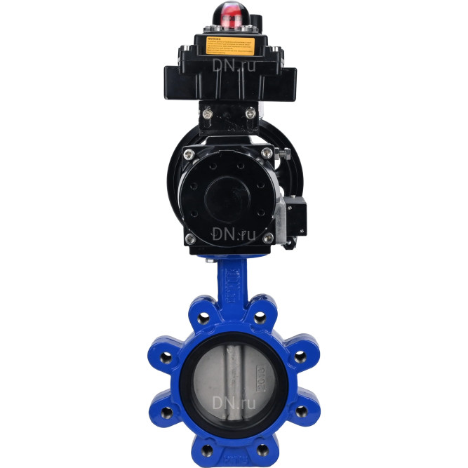 Затвор дисковый поворотный WBV1631N-2W-Fb-H Ду125 Ру16 LUG корпус - чугун QT450, диск - нержавеющая сталь 304, уплотнение - NBR, с пневмоприводом PA-DA-105-1, пневмораспределителем 4M310-08 AC220V, БКВ APL-410N EX и БПВ AFC2000 в Перми