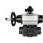 Кран шаровой BV4242E-FP-GRM-ISO Дн40 Ру10 полнопроходной, корпус - НПВХ, шар - НПВХ, уплотнение - EPDM, с пневмоприводом PA-DA-105-1, пневмораспределителем 4M310-08 DC24V и БКВ APL-210N в Перми