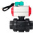 Кран шаровой BV4242E-FP-GRM-ISO Дн100 Ру10 полнопроходной, корпус - НПВХ, шар - НПВХ, уплотнение - EPDM, с пневмоприводом PA-DA-065 и магнитным переключателем ALS200D в Перми