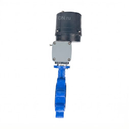Затвор дисковый поворотный WBV1616E-2W-Fb-H Ду125 Ру16 LUG межфланцевый, корпус - чугун QT450, диск - чугун QT450, уплотнение - EPDM, с электроприводом четвертьоборотным QTSA-N-014EM-O0-220VAC с пружинным возвратом