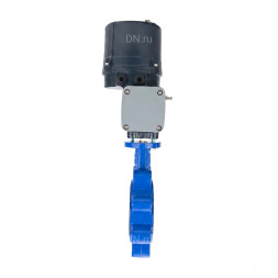 Затвор дисковый поворотный WBV1616E-2W-Fb-H Ду125 Ру16 LUG межфланцевый, корпус - чугун QT450, диск - чугун QT450, уплотнение - EPDM, с электроприводом четвертьоборотным QTSA-N-014EM-O0-220VAC с пружинным возвратом