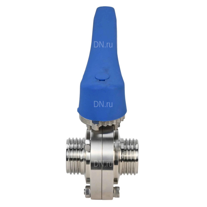 Затвор дисковый поворотный WBV3131E-2W-T-H Ду15 Ру10 резьбовой, пищевая нержавеющая сталь 304, уплотнение – EPDM, с рукояткой в Перми