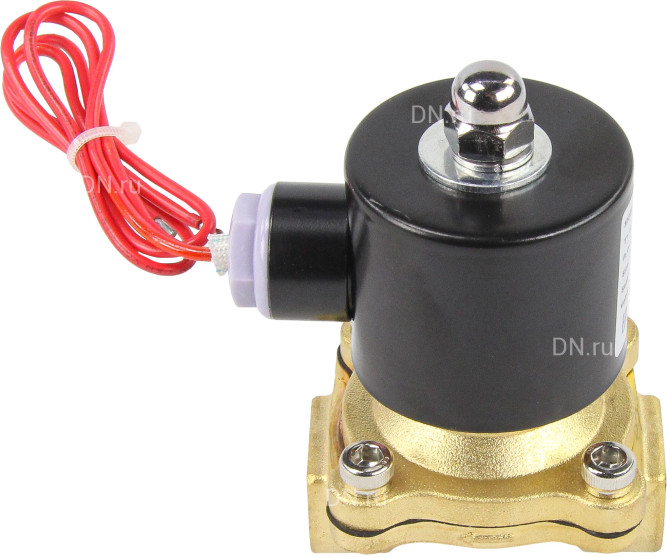 Клапан электромагнитный VS100-VT-NC-220VAC 1/2″ Ду15 Ру10, соленоидный двухходовой, корпус - латунь, уплотнение - Viton, резьбовой, нормально-закрытый, прямого действия, катушка - 220В в Перми
