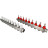 Коллекторная группа GC1-31-9 1″ Ду25 Ру10 отводов — 9, в сборе с расходомерами и терморегулирующими клапанами, без переходников, корпус - нержавеющая сталь AISI 304 в Перми