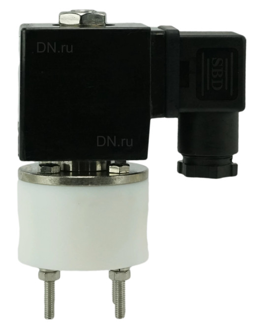 Клапан электромагнитный VS841-VT-NC-220VAC 2″ Ду50 Ру6 соленоидный двухходовой, корпус - PTFE, уплотнение - VITON, резьбовой, прямого действия, нормально закрытый, катушка - 220В в Перми