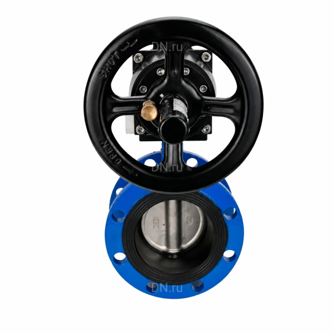 Затвор дисковый поворотный WBV1331E-2W-F-H Ду50 Ру16 фланцевый, корпус - чугун GGG40, диск - нержавеющая сталь 304, уплотнение - EPDM, с пневмоприводом PA-DA-105-1 в Перми