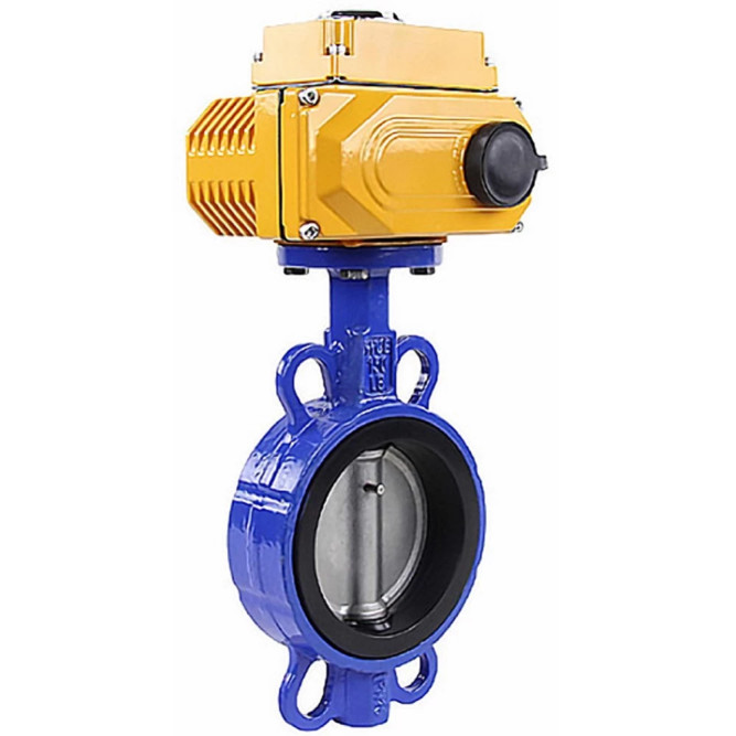 Затвор дисковый поворотный WBV1432N-2W-Fb-H Ду40 Ру16 корпус - чугун GGG50, диск - нержавеющая сталь 316L, уплотнение - NBR, с четвертьоборотным электроприводом QT-N-005EM-A1-220VAC-У1 (4-20мА) HARK в Перми