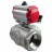 Кран шаровой BV3232P(4pc)-SP-3WL-T-ISO-H Ду20 Ру63 стандартнопроходной L-тип, трехходовой, нержавеющая сталь SS316, внутренняя резьба, уплотнение - PTFE, с пн.приводом PA-DA-052 c пн.распределителем 4M310-08 AC220V в Перми