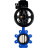 Затвор дисковый поворотный WBV1616N-2W-Fb-H Ду125 Ру16 LUG корпус - чугун QT450, диск - чугун QT450, уплотнение - NBR, с пневмоприводом PA-DA-105-1 и позиционером YT-1000RSN без обратной связи в Перми