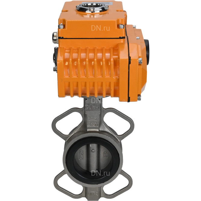 Затвор дисковый поворотный WBV3232E-2W-Fb-H Ду100 Ру16, корпус - нержавеющая сталь 316L, диск - нержавеющая сталь 316L, уплотнение - EPDM, с электроприводом QT-N-010EM-B1-220VAC-У1 (0-10В) HARK в Перми
