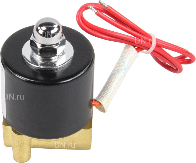 Клапан электромагнитный VS100-ET-NC-24VDC 1/8″ Ду6 Ру10, соленоидный двухходовой, корпус - латунь, уплотнение - EPDM, резьбовой, нормально-закрытый, прямого действия, катушка - 24В в Перми