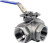 Кран шаровой BV3232P(4pc)-SP-3WT-T-ISO-H Ду100 Ру40, 3-ходовой T-тип стандартнопроходной, внутренняя резьба, уплотнение - PTFE, материал корпуса - нержавеющая сталь SS316 с ISO фланцем и рукояткой в Перми