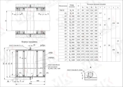 Сальник набивной ТМ 92-17 Ду1400 L=800 серия 5.900-2