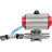 Кран шаровой BV3232P(3pc)-FP-W-ISO-H LONG Ду40 Ру40 полнопроходной, корпус - нержавеющая сталь 316, уплотнение - PTFE, под приварку, с пневмоприводом PA-SA-105 и пневмораспределителем 4V320-10 AC220V в Перми