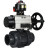Кран шаровой BV4242E-FP-GRM-ISO Дн80 Ру10 полнопроходной, корпус - НПВХ, шар - НПВХ, уплотнение - EPDM, с пневмоприводом PA-DA-105-1, пневмораспределителем 4M310-08 DC24V и БКВ APL-510N EX в Перми