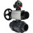 Кран шаровой BV4242E-FP-GRM-ISO Дн80 Ру10 полнопроходной, корпус - НПВХ, шар - НПВХ, уплотнение - EPDM, с пневмоприводом PA-DA-105-1, пневмораспределителем 4M310-08 DC24V и БКВ APL-510N EX в Перми