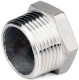 Заглушка З-304-НР 1 1/2″ Ду40 Ру20, корпус - нержавеющая сталь AISI 304, присоединение - наружная резьба, тип резьбы - BSPT