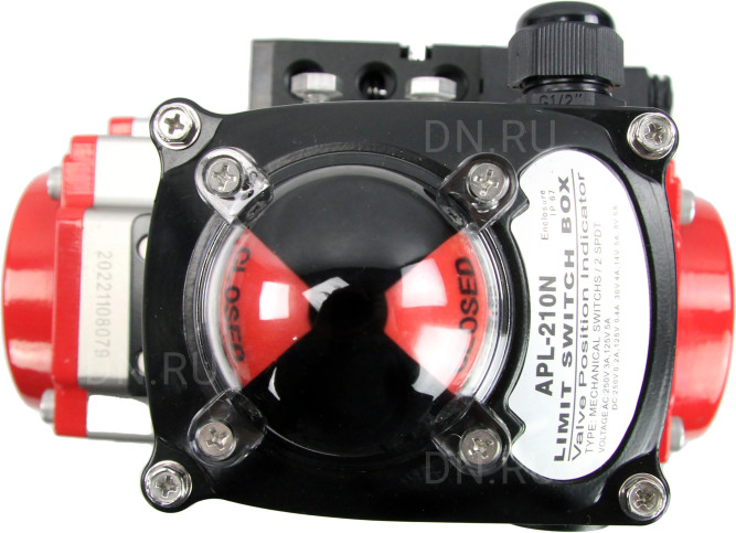 Кран шаровой BV3232P(4pc)-SP-3WL-T-ISO-H Ду65 Ру40 стандартнопроходной трехходовой L-тип, нерж. сталь SS316, внутренняя резьба, уплотнение - PTFE, пн.приводом PA-DA-083, пн.распределителем 4M310-08 DC24V и БКВ APL-210N в Перми