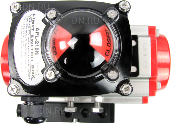 Кран шаровой BV3232P(4pc)-SP-3WL-T-ISO-H Ду40 Ру63 стандартнопроходной трехходовой L-тип, нерж. сталь SS316, внутренняя резьба, уплотнение - PTFE, пн.приводом PA-SA-083, пн.распределителем 4M310-08 DC24V и БКВ APL-210N в Перми
