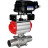 Кран шаровой BV3131P(3pc)-FP-W-ISO-H LONG Ду25 Ру63 полнопроходной, корпус - нержавеющая сталь 304, уплотнение - PTFE, под приварку, с пневмоприводом PA-SA-105 и пневмопозиционером YT-1000RSN с обратной связью в Перми