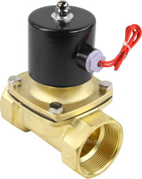 Клапан электромагнитный VS100-ET-NC-24VDC 2″ Ду50 Ру10, соленоидный двухходовой, корпус - латунь, уплотнение - EPDM, резьбовой, нормально-закрытый, прямого действия, катушка - 24В