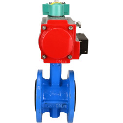 Затвор дисковый поворотный WBV1313E-2W-F-H Ду65 Ру16 фланцевый, корпус - чугун GGG40, диск - чугун GGG40, уплотнение - EPDM, с пневмоприводом PA-DA-105, пневмораспределителем 4M310-08 DC24V и магнитным переключателем ALS200D