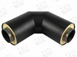 Отвод ППУ ПЭ с МЗИ и КВ Ст10-20 ГОСТ 10704-91/10705-80 219х5