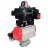 Кран шаровой BV3232P(4pc)-SP-3WL-T-ISO-H Ду10 Ру63 стандартнопроходной трехходовой L-тип, нержавеющая сталь SS316, внутренняя резьба, PTFE, пн.приводом PA-DA-052, пн.распределителем 4M310-08 DC24V и БКВ APL-410N EX в Перми
