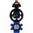 Затвор дисковый поворотный WBV1631N-2W-Fb-H Ду125 Ру16 LUG корпус - чугун QT450, диск - нержавеющая сталь 304, уплотнение - NBR, с пневмоприводом PA-DA-105-1, пневмораспределителем 4M310-08 AC220V и БКВ APL-410N EX в Перми