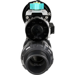 Кран шаровой BV4242E-FP-GRM-ISO Дн32 Ру10 полнопроходной, корпус - НПВХ, шар - НПВХ, уплотнение - EPDM, с пневмоприводом PA-DA-105-1, пневмораспределителем 4M310-08 AC220V и магнитным переключателем ALS200D