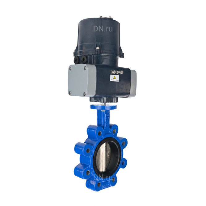 Затвор дисковый поворотный WBV1616N-2W-Fb-H Ду100 Ру16 LUG межфланцевый, корпус - чугун QT450, диск - чугун QT450, уплотнение - NBR, с электроприводом четвертьоборотным QTSA-N-014EM-O0-220VAC с пружинным возвратом в Перми