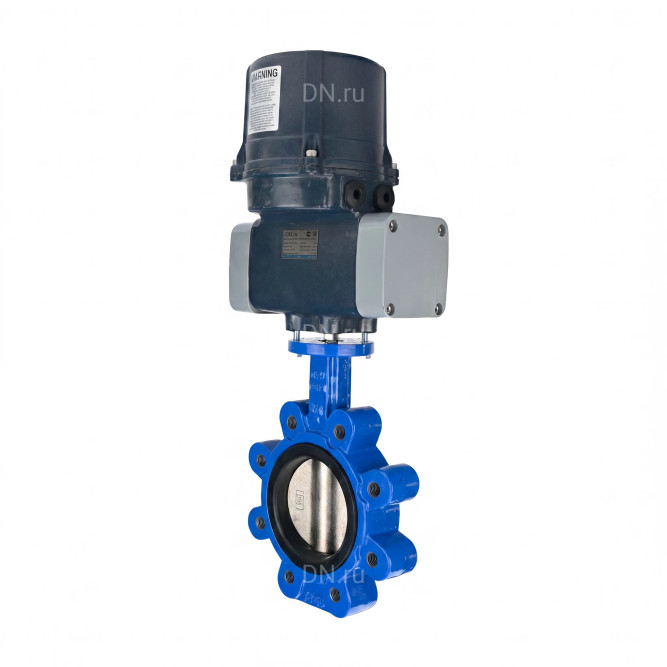 Затвор дисковый поворотный WBV1616N-2W-Fb-H Ду100 Ру16 LUG межфланцевый, корпус - чугун QT450, диск - чугун QT450, уплотнение - NBR, с электроприводом четвертьоборотным QTSA-N-014EM-O0-220VAC с пружинным возвратом в Перми
