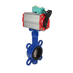 Затвор дисковый поворотный WBV1132N-2W-Fb-H Ду40 Ру16 корпус - чугун GG25, диск - нержавеющая сталь 316L, уплотнение - NBR, с пневмоприводом PA-SA-083, пневмораспределителем 4M310-08 AC220V и магнитным переключателем ALS200D