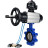 Затвор дисковый поворотный WBV1616N-2W-Fb-H Ду125 Ру16 LUG корпус - чугун QT450, диск - чугун QT450, уплотнение - NBR, с пневмоприводом PA-DA-105-1, пневмораспределителем 4V320-08 AC220V и БКВ APL-510N EX в Перми