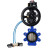 Затвор дисковый поворотный WBV1616N-2W-Fb-H Ду125 Ру16 LUG корпус - чугун QT450, диск - чугун QT450, уплотнение - NBR, с пневмоприводом PA-DA-105-1, пневмораспределителем 4V320-08 AC220V и БКВ APL-510N EX в Перми