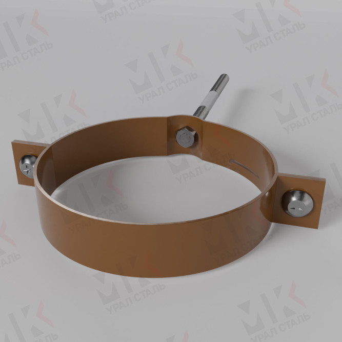 Держатель трубы на кирпич FREEZE D 100 мм Dark Brown Тёмно-коричневый в Перми
