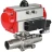 Кран шаровой BV3131P(3pc)-FP-W-ISO-H LONG Ду50 Ру40 полнопроходной, корпус - нержавеющая сталь 304, уплотнение - PTFE, под приварку, с пневмоприводом PA-DA-083 и пневмораспределителем 4M310-08 DC24V в Перми