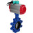 Затвор дисковый поворотный WBV1631N-2W-Fb-H Ду125 Ру16 LUG корпус - чугун QT450, диск - нержавеющая сталь 304, уплотнение - NBR, с пневмоприводом PA-DA-105, пневмораспределителем 4M310-08 AC220V и магнитным переключателем ALS200D в Перми