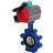 Затвор дисковый поворотный WBV1631N-2W-Fb-H Ду125 Ру16 LUG корпус - чугун QT450, диск - нержавеющая сталь 304, уплотнение - NBR, с пневмоприводом PA-DA-105, пневмораспределителем 4M310-08 AC220V и магнитным переключателем ALS200D в Перми
