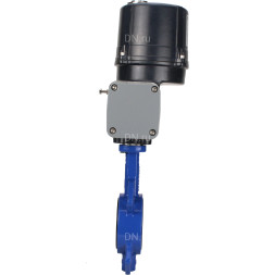 Затвор дисковый поворотный WBV1432N-2W-Fb-H Ду200 Ру16 межфланцевый, корпус - чугун GGG50, диск - нержавеющая сталь 316L, уплотнение - NBR, с электроприводом четвертьоборотным QTSA-N-030EM-O0-220VAC с пружинным возвратом
