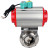 Затвор дисковый поворотный кламповый WBV3131S-2W-C-H Ду25 Ру10 корпус - пищевая нержавеющая сталь 304, уплотнение - Silicon, с пневмоприводом PA-DA-052, пневмораспределителем 4M310-08 DC24V и магнитным переключателем ALS200D в Перми